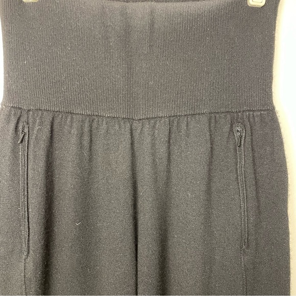 Elie Tahari Jogger Pants Cashmere High Waisted Luxury Black Size Large XL - Picture 3 of 10